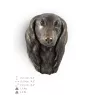 Teckel à poil long, Chien-saucisse - Statue de chien, buste suspendu, décoration unique pour les amoureux des chiens par la marque Art-Dog