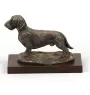 Teckel à poil dur, Chien-saucisse - statue de chien, figurine pour bureau, trophée pour exposition canine par la marque Art-Dog