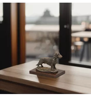 Dachshund Rauhhaar, Dackel, Teckel - Hundestatue, Figur für Büro, Trophäe für Hundeausstellung von Art-Dog brand