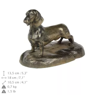 Dachshund Kurzhaar, Dackel, Teckel - Hundestatue, Figur für Büro, Trophäe für Hundeausstellung von Art-Dog brand
