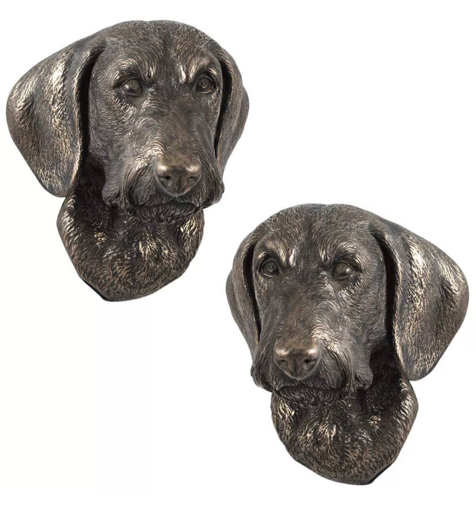 Dachshund Rauhhaar, Dackel, Teckel - Hundestatue, hängende Büste, einzigartige Dekoration für Hundeliebhaber der Marke Art-Dog