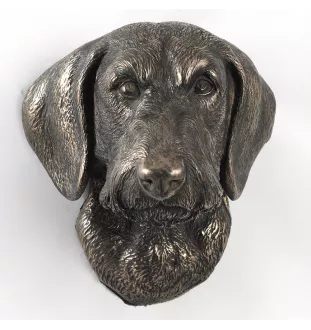 Dachshund Rauhhaar, Dackel, Teckel - Hundestatue, hängende Büste, einzigartige Dekoration für Hundeliebhaber der Marke Art-Dog