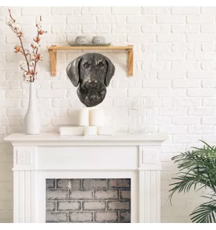 Dachshund Rauhhaar, Dackel, Teckel - Hundestatue, hängende Büste, einzigartige Dekoration für Hundeliebhaber der Marke Art-Dog