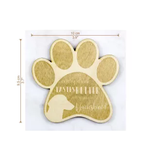 Dachshund Kurzhaar, Dackel, Teckel - Tasse Untersetzer, graviert Untersetzer mit Hund, Geschenk für Hundeliebhaber von Art-Dog Marke