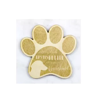  Jamnik krótkowłosy podkładka pod kubek ze sklejki Art-Dog