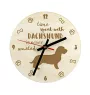 Dachshund Rauhhaar, Dackel, Teckel - Uhr mit Hund, Holzuhr mit Gravur, personalisierte Uhr von Art-Dog