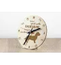 Dachshund Wire-haired, Wiener dog, Badger dog - clock with dog, wooden clock with engraving, personalised clock by Art-Dog