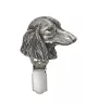 Dachshund Langhaar, Dackel, Teckel - Brosche mit Clip, Startnummernhalter, versilberte Anstecknadel für Hundeausstellungen der Marke Art-Dog