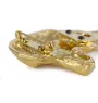 Dachshund Long-haired, Wiener dog, Badger dog - brooch with a clip, gold-plated holder for a start number, a gift for a dog show by Art-Dog brand.