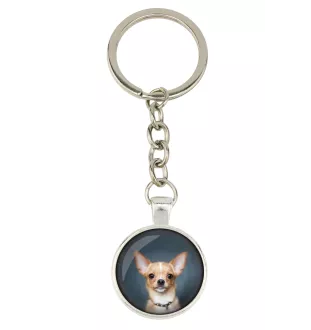 Teckel à poil ras, Chien-saucisse I - porte-clés avec votre photo, accessoire pour clés, breloque pour sac de la marque Art-Dog