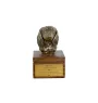 Dachshund Long-haired, Wiener dog, Badger dog - urn for dog ashes with a statuette, small urn for a dog, personalized urn with a bust of a dog by Art-Dog brand