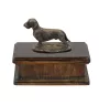 Dachshund Rauhhaar, Dackel, Teckel - Hund Ascheurne, klassische Urne mit Statue, elegante Urne mit Hund von der Marke Art-Dog