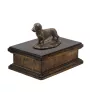 Dachshund Rauhhaar, Dackel, Teckel - Hund Ascheurne, klassische Urne mit Statue, elegante Urne mit Hund von der Marke Art-Dog