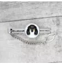 Dachshund Long-haired, Wiener dog, Badger dog - geometric tie clip with a picture and inscription from Art-Dog
