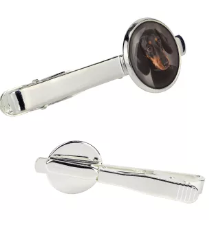 Dachshund Kurzhaar, Dackel, Teckel - Krawattennadel in der Box, stilvolle Krawatte, personalisierter Schmuck der Marke Art-Dog