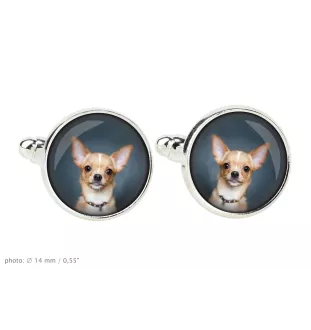 Dachshund Kurzhaar, Dackel, Teckel I - Manschettenknöpfe in einer Schachtel, handgefertigter Schmuck, Produkt der Marke Art-Dog