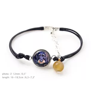 Teckel à poil dur, Chien-saucisse - bracelet avec votre photo faite à la main, bijoux unique de la marque Art-Dog