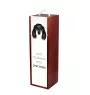 Dachshund Long-haired, Wiener dog, Badger dog - geometric box with a picture and inscription for wine by Art-Dog