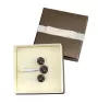 Dachshund Smooth-haired, Wiener dog, Badger dog - cufflinks and tie with your photo, a suit decoration, men's jewelry from the Art-Dog brand.