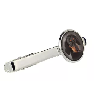Dachshund Kurzhaar, Dackel, Teckel Ärmelknöpfe und Krawatte mit Ihrem Foto, Anzugaccessoire, Herrenschmuck der Marke Art-Dog