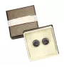 Dachshund Wire-haired, Wiener dog, Badger dog - cufflinks in a box, handmade jewelry, product of the Art-Dog brand