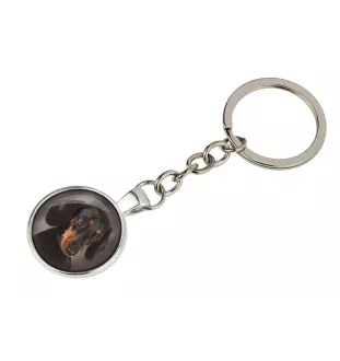Dachshund Smooth-haired, Wiener dog, Badger dog - keychain in a box, own photo, keychain pendant from Art-Dog brand