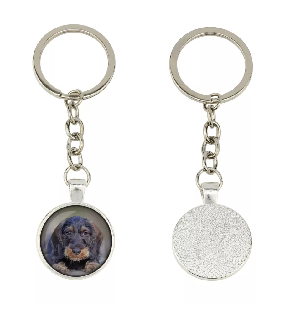 Dachshund Rauhhaar, Dackel, Teckel - Schlüsselanhänger in einer Box, eigenes Foto, Schlüsselanhänger der Marke Art-Dog