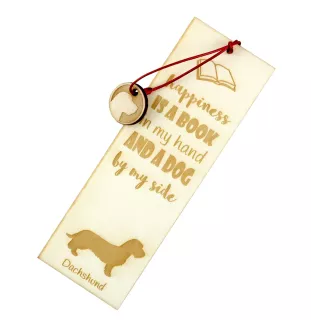 Dachshund Wire-haired, Wiener dog, Badger dog - dog bookmark, personalized bookmark, dog gadget for Art-Dog brand readers