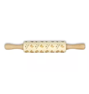 Teckel à poil dur, Chien-saucisse I - petit rouleau à motifs de chien, rouleau à pâtisserie pour enfant, décoration en argile céramique de la marque Art-Dog