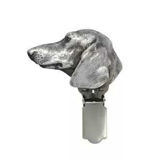  Jamnik krótkowłosy clipring posrebrzany w pudełku Art-Dog