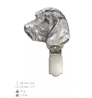 Jamnik szorstkowłosy clipring posrebrzany w pudełku Art-Dog