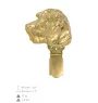 Dachshund Wire-haired, Wiener dog, Badger dog - brooch with a clip, gold-plated holder for a race number, elegant dog show pin from Art-Dog brand