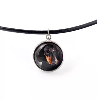 Teckel à poil ras, Chien-saucisse I - boîte à bijoux avec votre photo, ensemble collier et boucles d'oreilles, produits personnalisés de la marque Art-Dog