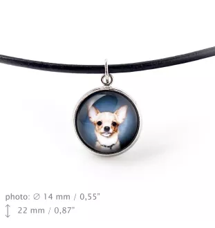 Teckel à poil ras, Chien-saucisse - ensemble de bijoux avec votre photo, ensemble fait à la main, bracelet et collier de la marque Art.-Dog