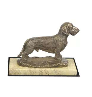 Dachshund Wire-haired, Wiener dog, Badger dog - dog figurine, dog silhouette figurine, trophy for Art-Dog dog show exhibition