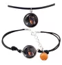 Teckel à poil ras, Chien-saucisse I - ensemble de bijoux avec votre photo, ensemble fait à la main, bracelet et collier de la marque Art.-Dog
