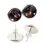 Dachshund Smooth-haired, Wiener dog, Badger dog I - earrings in a box, your photo, handmade jewelry, a product of the Art-Dog brand