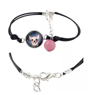 Teckel à poil ras, Chien-saucisse - bracelet dans une boîte avec votre photo, bijoux féminins, cadeau parfait de la marque Art-Dog
