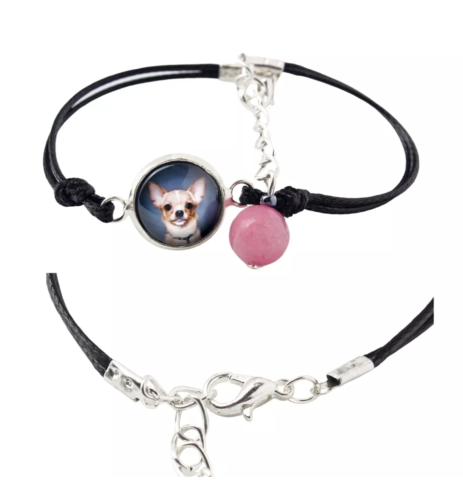 Teckel à poil ras, Chien-saucisse - bracelet dans une boîte avec votre photo, bijoux féminins, cadeau parfait de la marque Art-Dog