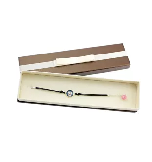 Dachshund Smooth-haired, Wiener dog, Badger dog - bracelet in a box with your photo, feminine jewelry, perfect gift from Art-Dog brand