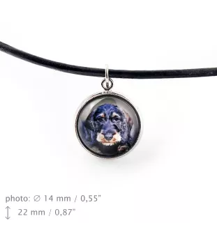 Teckel à poil dur, Chien-saucisse - ensemble de bijoux avec votre photo, ensemble fait à la main, bracelet et collier de la marque Art.-Dog