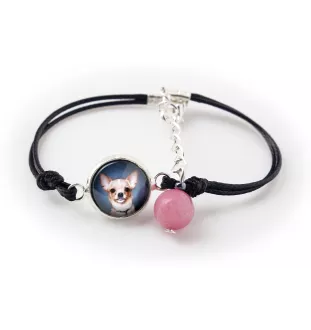 Teckel à poil ras, Chien-saucisse - bracelet dans une boîte avec votre photo, bijoux féminins, cadeau parfait de la marque Art-Dog