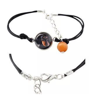 Dachshund Kurzhaar, Dackel, Teckel I - Armband in einer Schachtel mit Ihrem Foto, femininer Schmuck, ein ausgezeichnetes Geschenk der Marke Art-Dog.