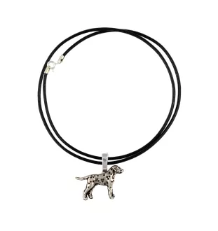 Dalmatian, Carriage Dog, Spotted Coach Dog - Dog necklace, silver-plated pendant for the dog lover, subtle jewellery by Art-Dog