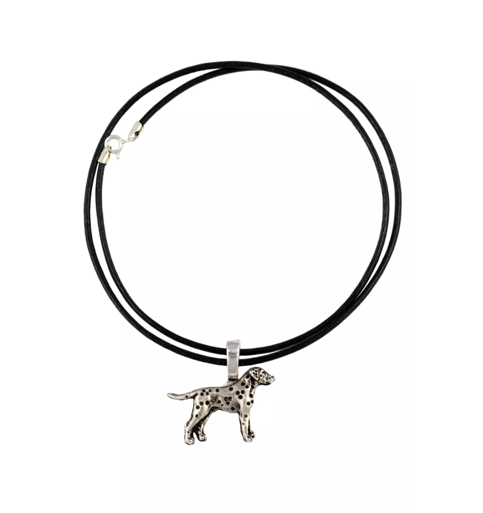 Dalmatiner, Dalmatinac - Hundehalsband, versilberter Anhänger für den Hundeliebhaber, dezenter Schmuck von Art-Dog
