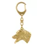 Dalmatian, Carriage Dog, Spotted Coach Dog - Gilded key ring with dog, handbag decoration, luxury accessory by Art-Dog brand