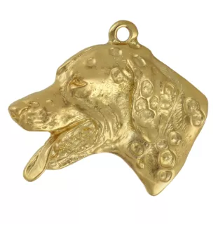 Dalmatiner, Dalmatinac - Vergoldeter Schlüsselanhänger mit Hund, Handtaschenschmuck, Luxus-Accessoire der Marke Art-Dog