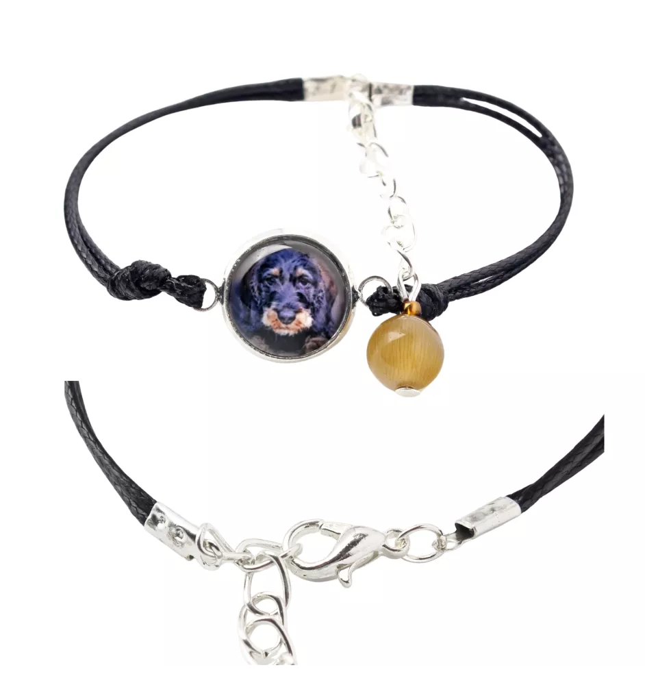 Teckel à poil dur, Chien-saucisse - bracelet dans une boîte avec votre photo, bijoux féminins, cadeau parfait de la marque Art-Dog