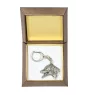 Dalmatian, Carriage Dog, Spotted Coach Dog - Silver-plated key ring with a dog in a gift box, handbag decoration, backpack pendant by Art-Dog brand