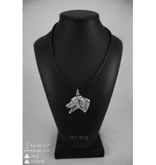 Dalmatiner, Dalmatinac - Halskette mit Hund, versilberter Anhänger für Hundefans, einzigartiger Schmuck der Marke Art-Dog